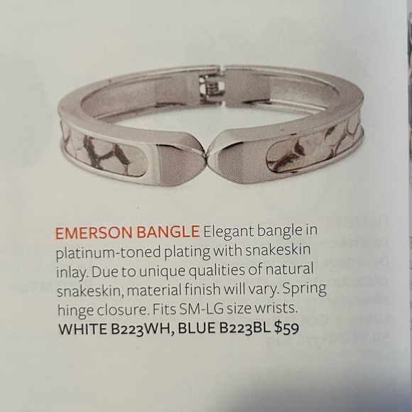 Stella and Dot Blue Emerson Bangle - Picture 8 of 9